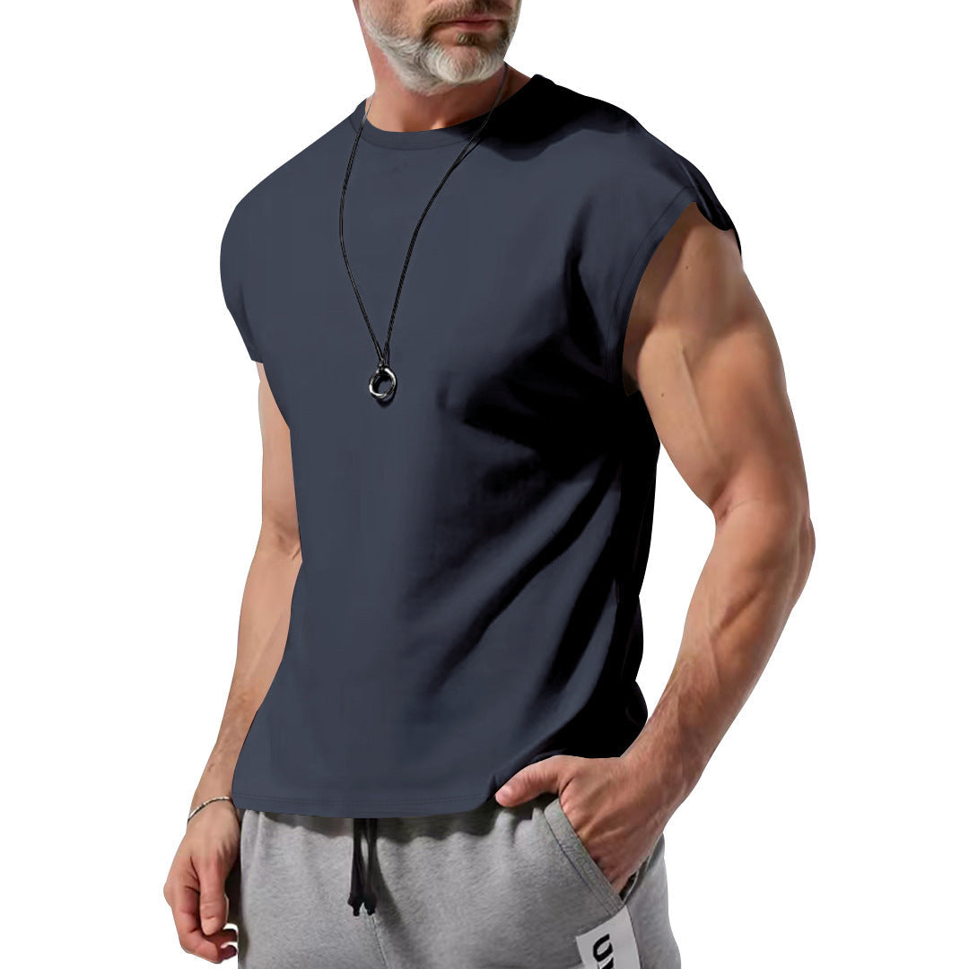 T-shirt de sport pour homme Respirant Confort Coton