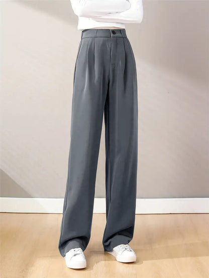 Pantalon femme taille haute Confortable Élégant