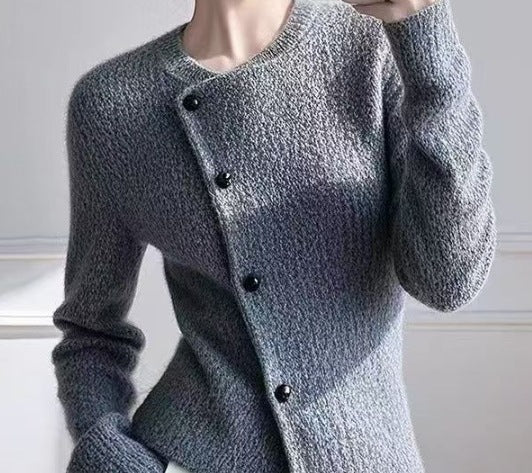 Femmes Élégant Robe Style Blazer Boutons Dorés