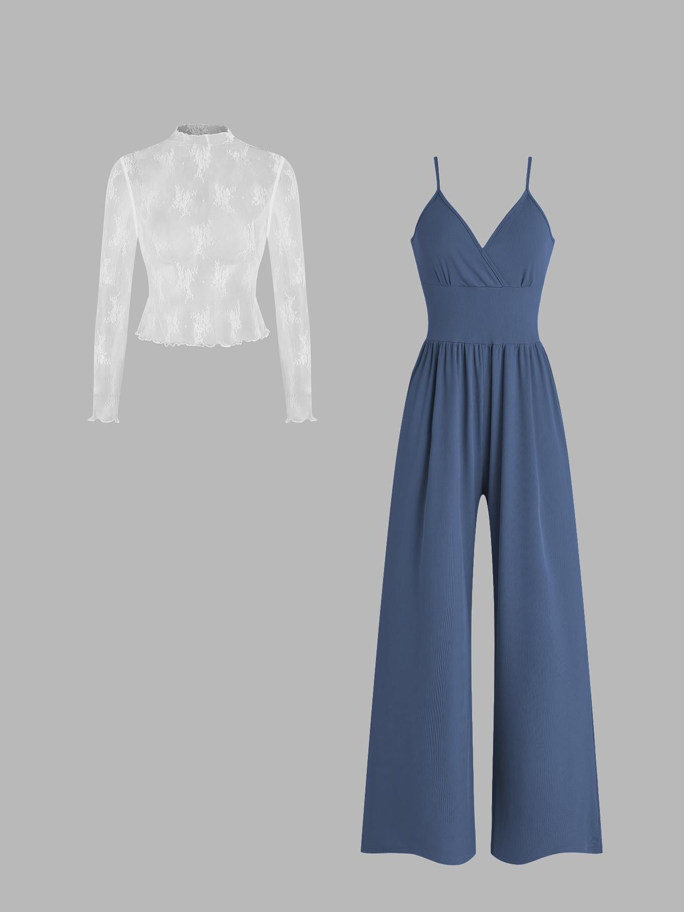 Combinaison Cocktail Femme Élégante Grande Taille