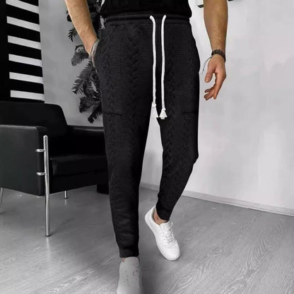 Pantalon de jogging confortable, coupe décontractée, maille