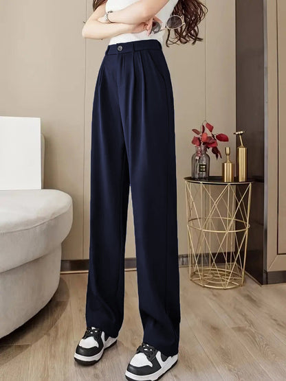 Pantalon femme taille haute Confortable Élégant