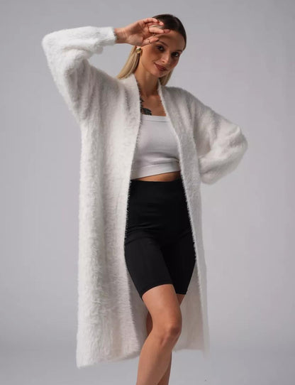 Cardigan en tricot doux et ample pour femme