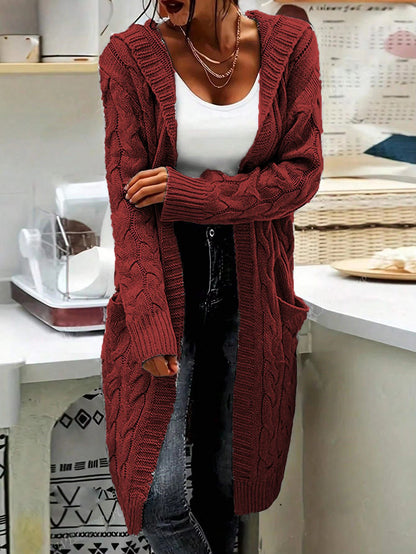 Gilet Femme Décontracté Long Grandes Poches