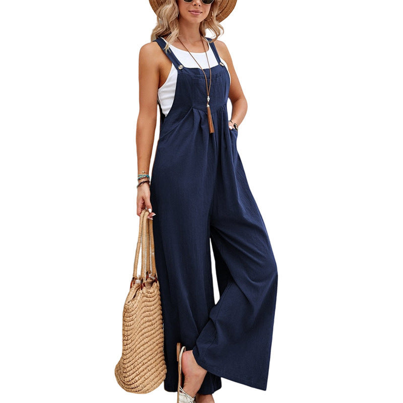 Combinaison Femme Moderne Jambes Larges Réglable