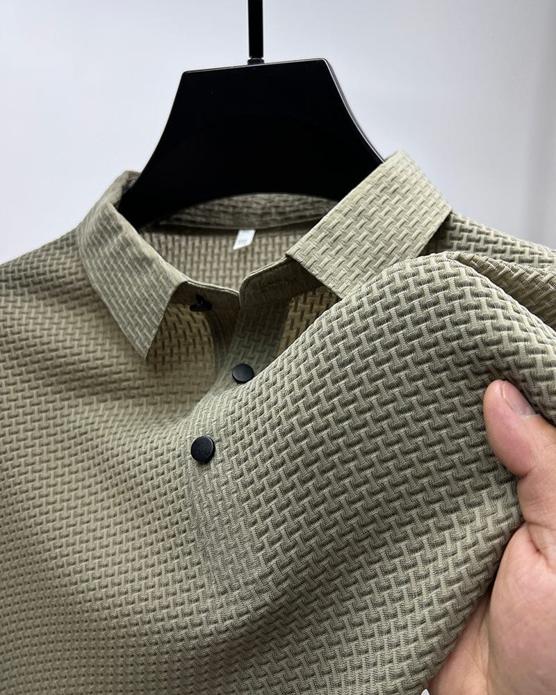 Leichtes Poloshirt Herren Mesh Sportlich - IdealeKleiden