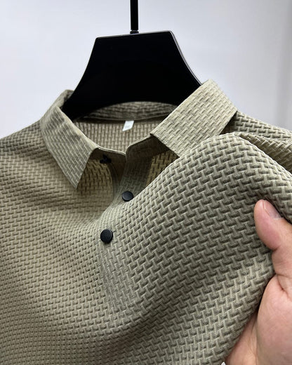 Leichtes Poloshirt Herren Mesh Sportlich - IdealeKleiden