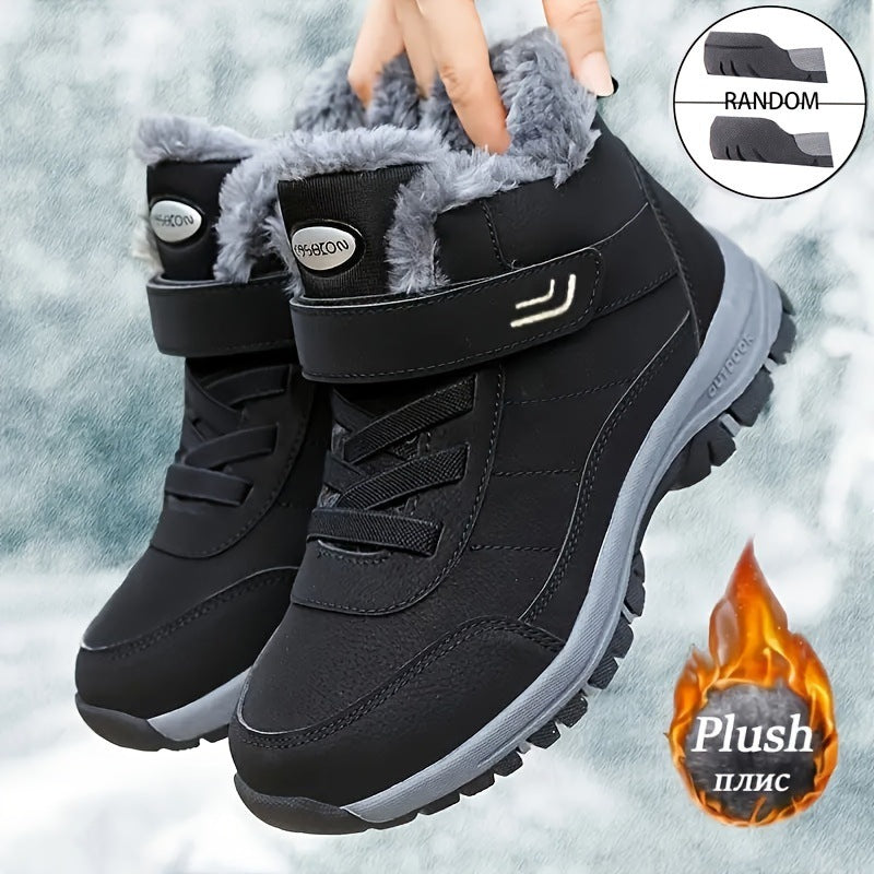 Bottes d'hiver pour femme Chaudes Isolées Adhérentes