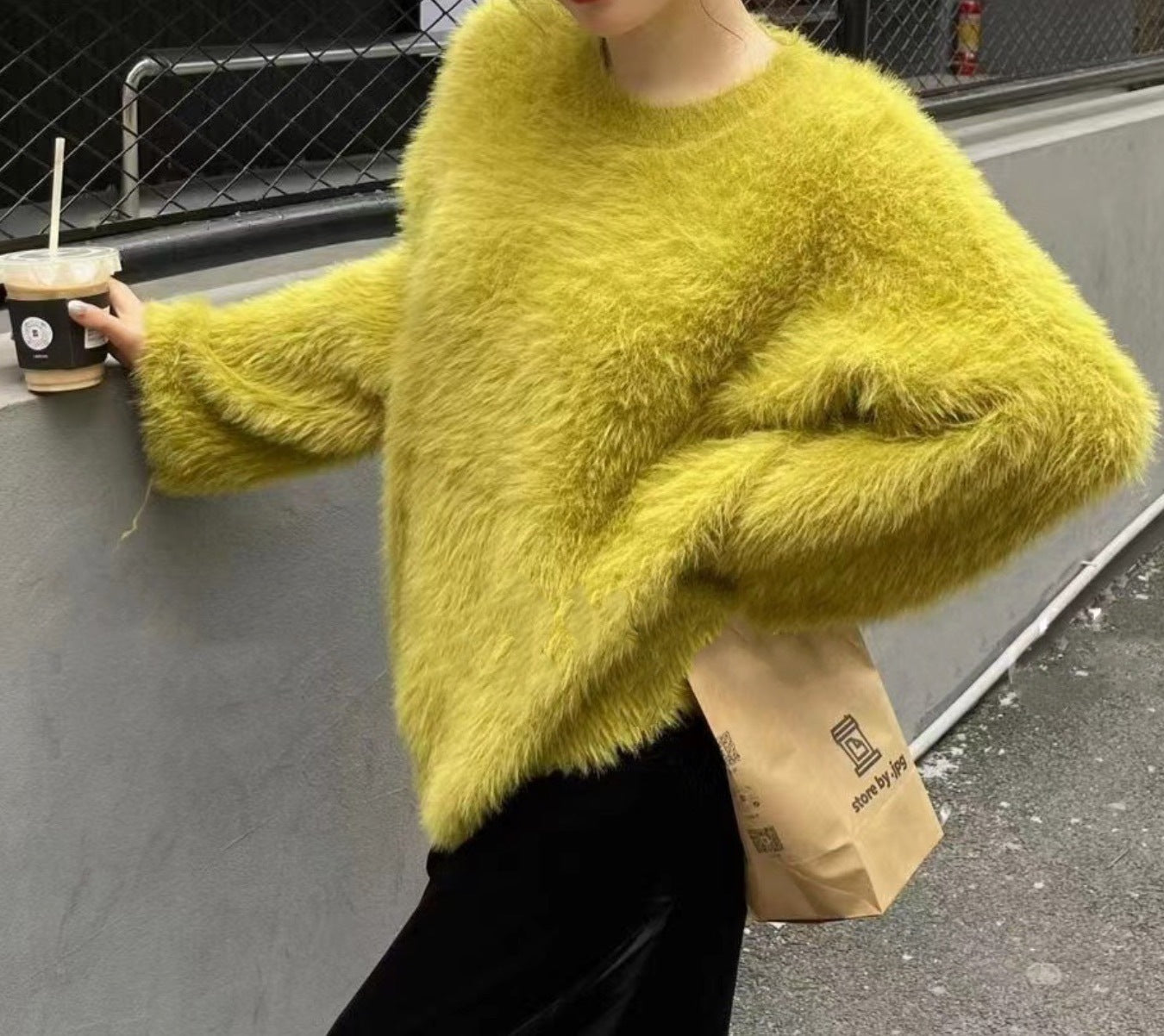 Pull femme doux décontracté col rond