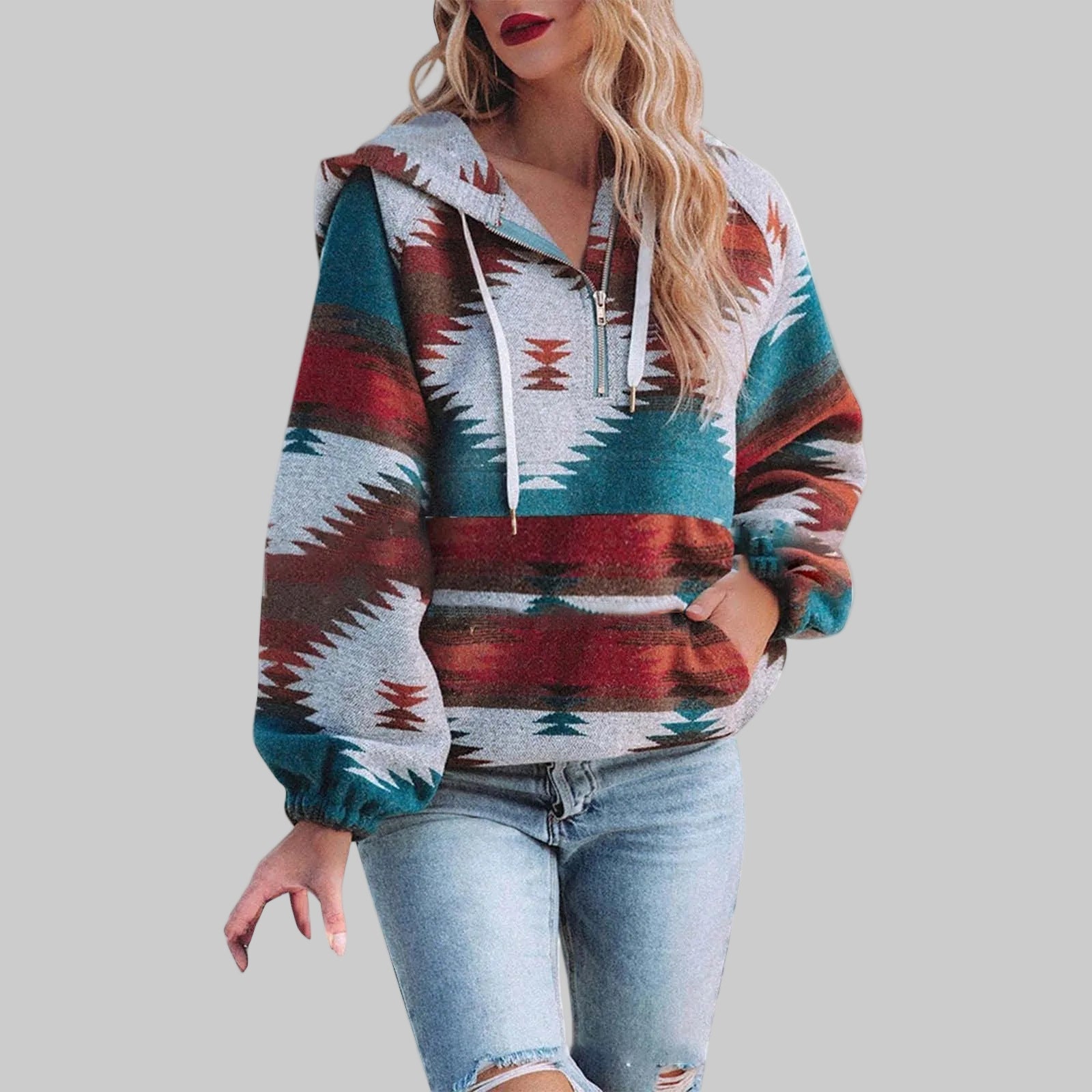 Stylische Hoodie Mit Einzigartigem Design - IdealeKleiden