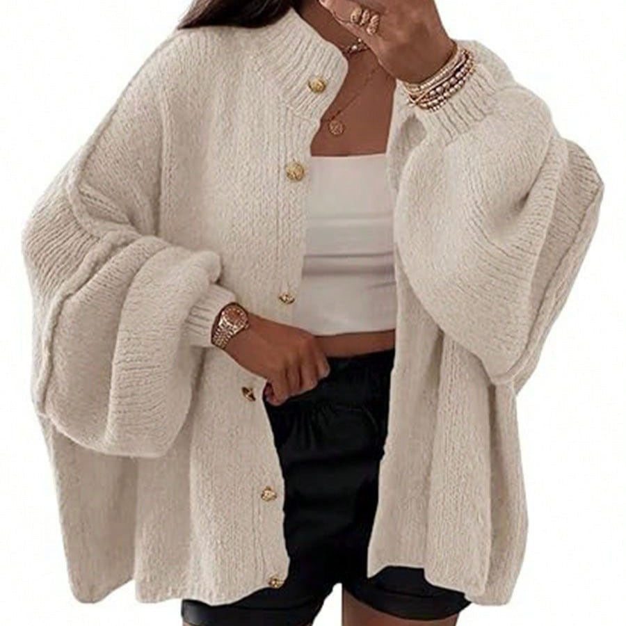 Damen Strickjacke Oversized Weich - IdealeKleiden