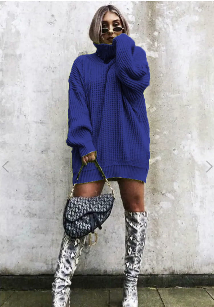 Pull en maille gaufre oversize tendance pour femme