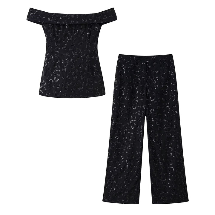 Pantalon élégant en dentelle à motifs floraux pour femmes
