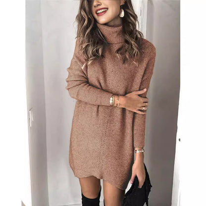 Robe tricotée femme douce grande taille