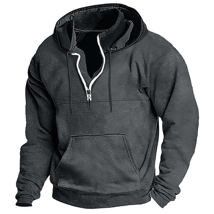 Sweat-shirt à capuche homme Confortable Fermeture éclair