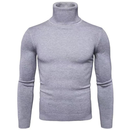 Pull col roulé en coton pour homme Design élégant