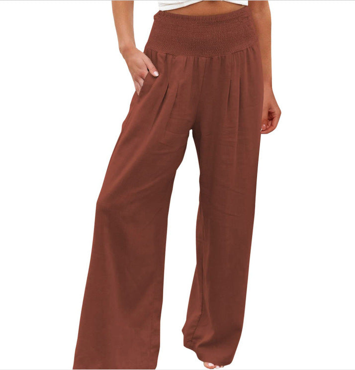 Pantalon palazzo léger pour femmes Mode d'été
