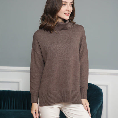 Pull pour femme Col roulé confortable Moderne