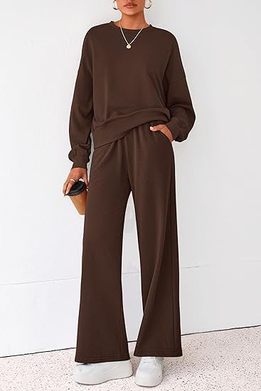 Pantalon de survêtement femme Confortable Jambes larges Coupe décontractée