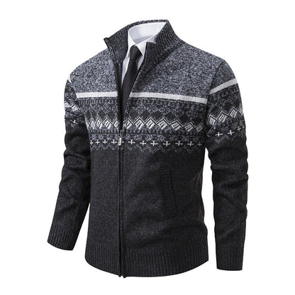 Cardigan homme moderne avec col montant