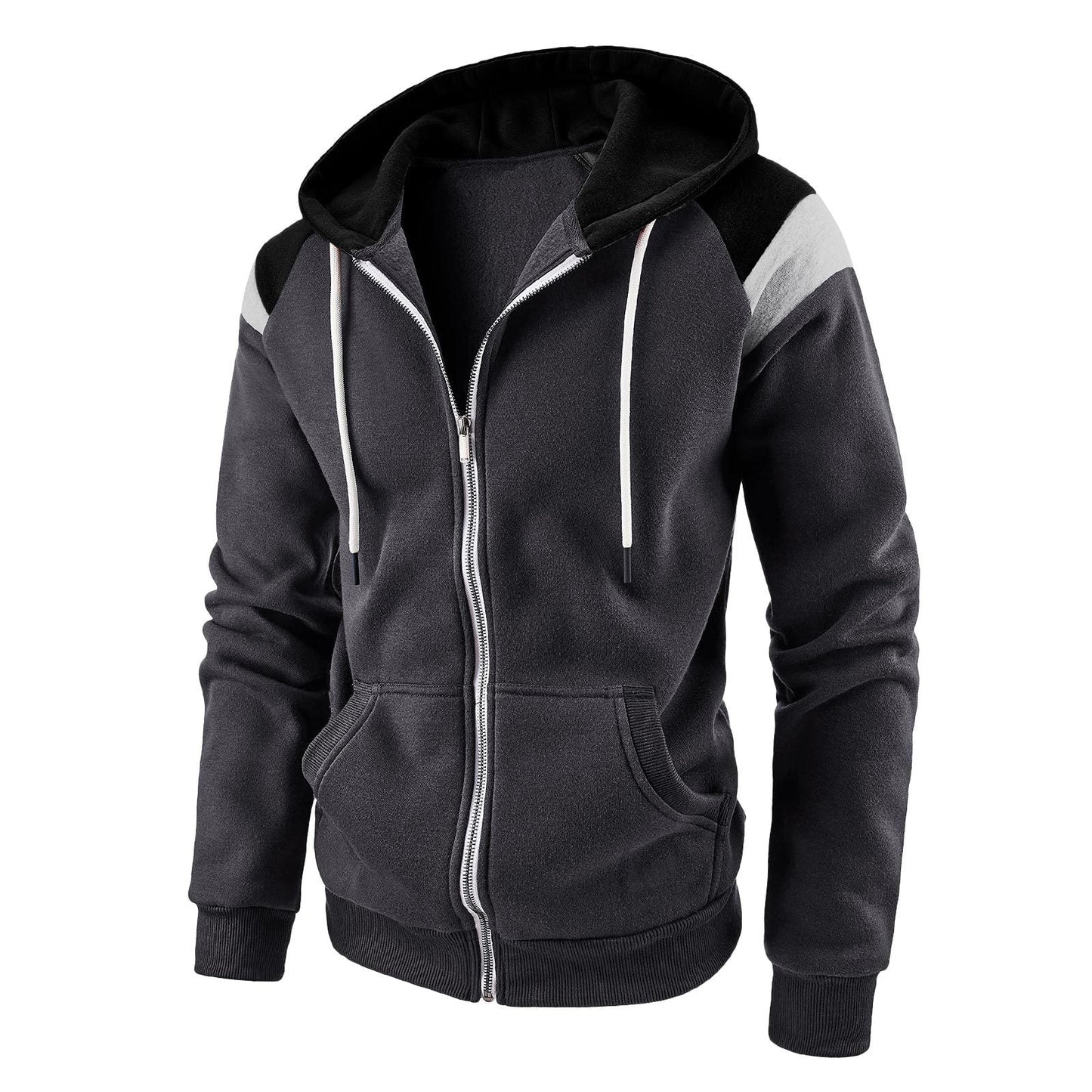 Sweat à capuche zippé sport pour homme Style moderne