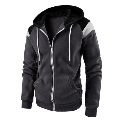 Sweat à capuche zippé sport pour homme Style moderne
