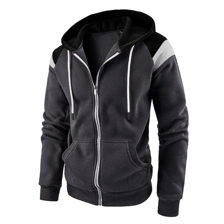 Sweat à capuche zippé sport pour homme Style moderne