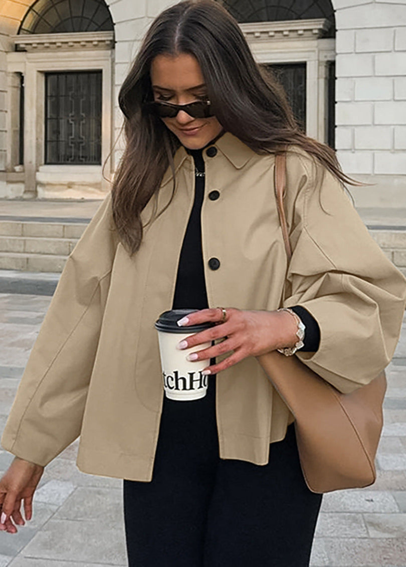 Trench-coat court élégant pour femme