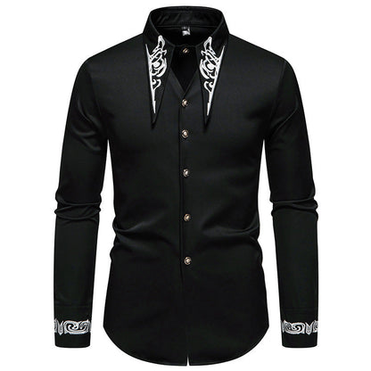 Chemise homme coupe moderne col design