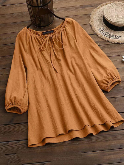 Chemisier femme Design élégant Col rond