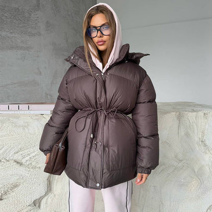 Parka en duvet oversize chaud et élégant pour femme