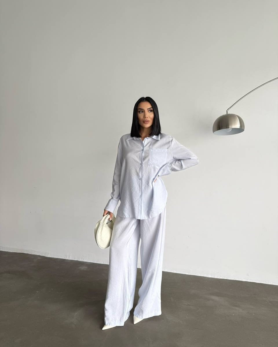 Chemisier en soie à manches longues pour femmes, design élégant