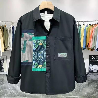 Chemise décontractée moderne pour homme avec poches