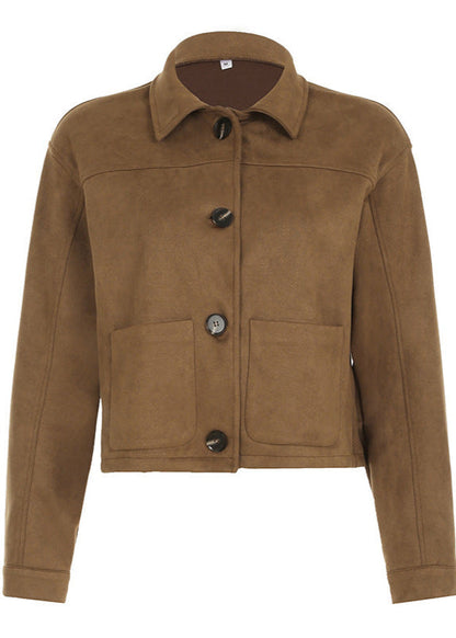 Blouson court en cuir stylé et moderne