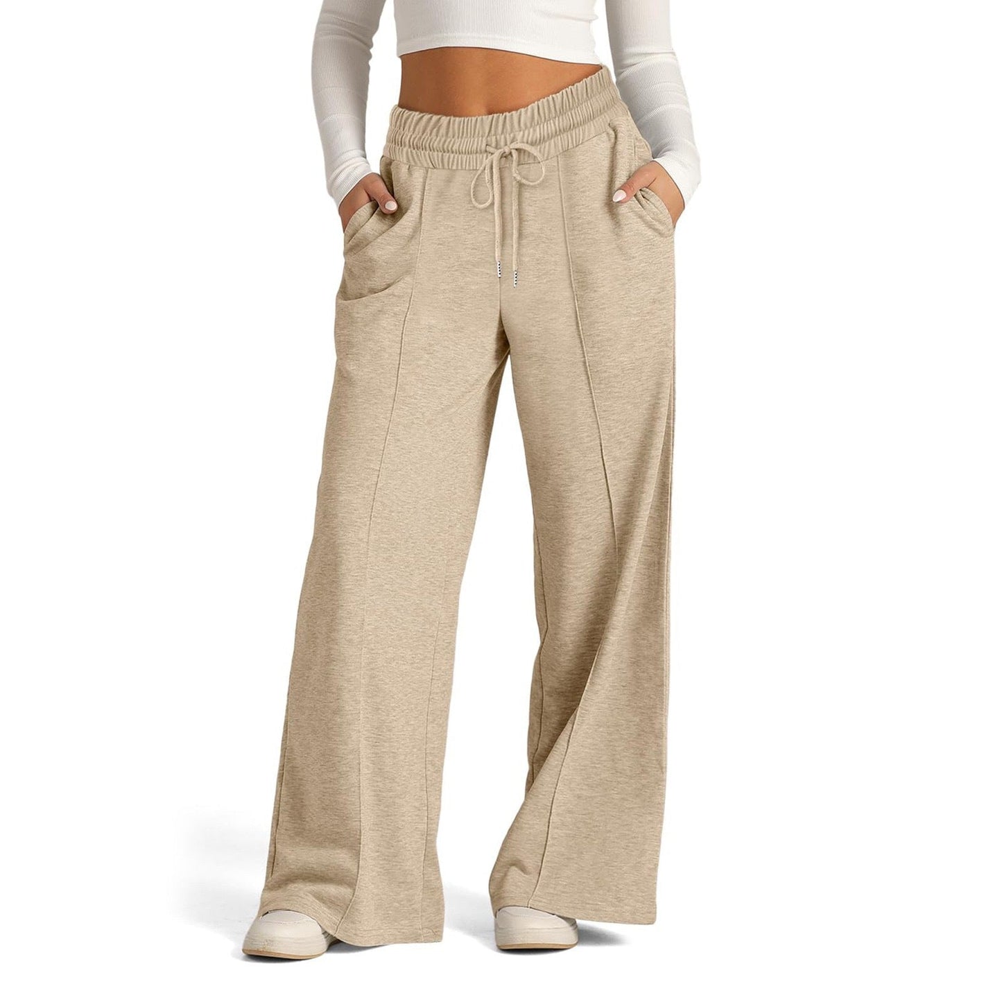 Jogging-pantalon femme Confortable Élastique Avec Poches