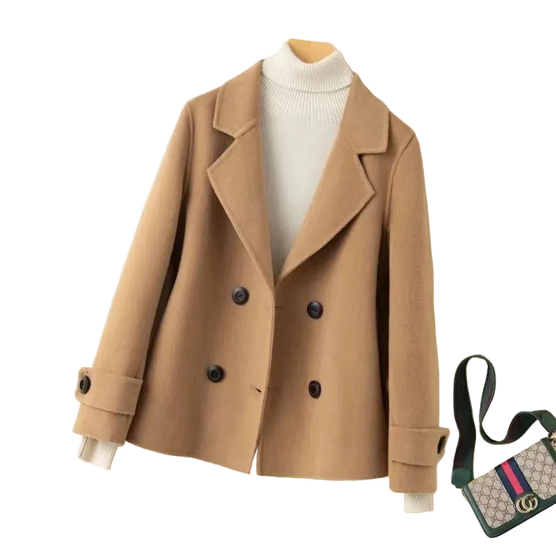 Manteau court femme classique élégant
