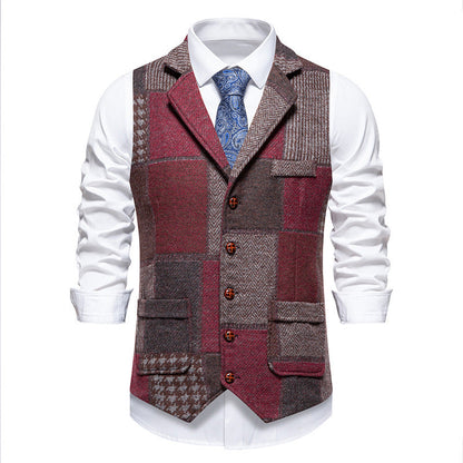 Gilet homme design patchwork moderne pratique