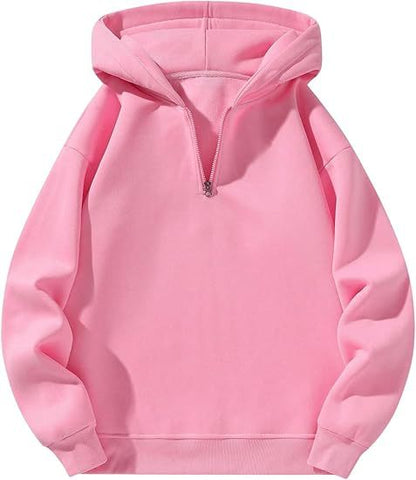 Sweat-shirt sport homme capuche demi-zip