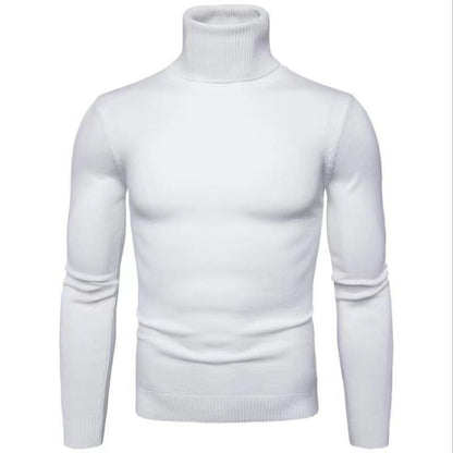 Pull col roulé en coton pour homme Design élégant
