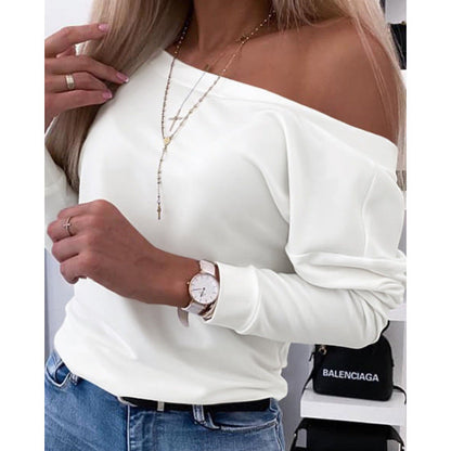 Pull Femme Épaules Dénudées Décontracté Style Tendance