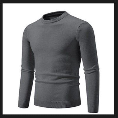 Pull fin pour homme col rond design élégant