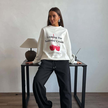 Grands sweat-shirts à imprimé graphique coupe oversize