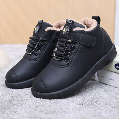 Bottes d'hiver pour femmes doublées polaire Grandes tailles