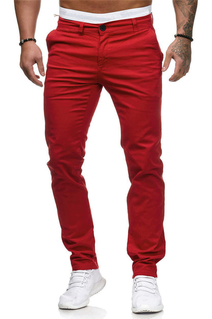 Pantalon Chino Homme Slim Fit Élégant Confortable