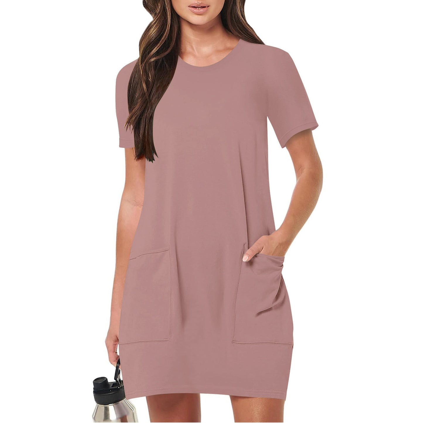 Robe d'été légère pour femme avec poches