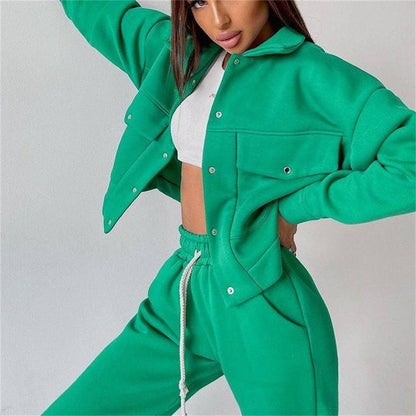 Ensemble de sport pour femme en polaire confortable