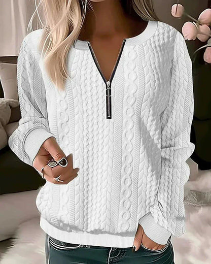 Sweat-shirt pratique Zippé Sportif
