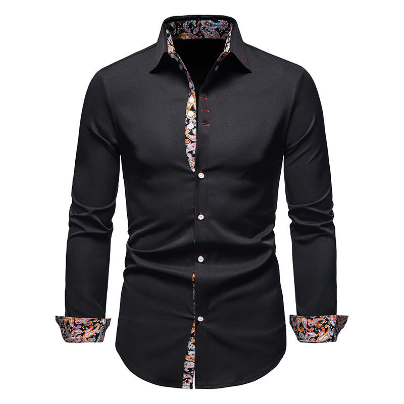 Chemise homme motif cachemire exclusive moderne