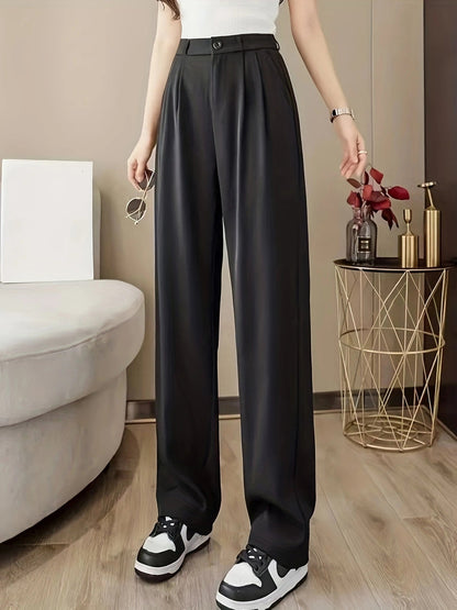Pantalon femme taille haute Confortable Élégant