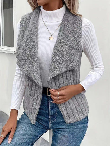 Gilet femme Effet fourrure doux Élégant